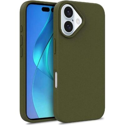 Coque MagSafe de Son de Blé Multicolore Hurtel pour iPhone 16 Pro - Vert Foncé - Publicité Coque MagSafe de Son de Blé Multicolore Hurtel pour iPhone 16 Pro - Vert Foncé - Publicité