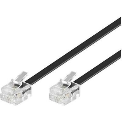 MicroConnect Modèle MPK182 - Câble Téléphonique 6P/4C - 2m - Noir - Publicité MicroConnect Modèle MPK182 - Câble Téléphonique 6P/4C - 2m - Noir - Publicité