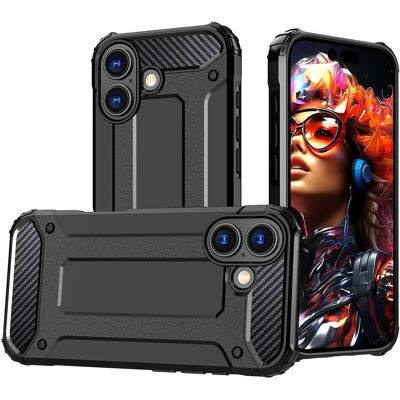 Hurtel Hybrid Armor Hülle für iPhone 17 - Schwarz (Apple iPhone 17), Coque pour téléphone portable, Noir - Publicité Hurtel Hybrid Armor Hülle für iPhone 17 - Schwarz (Apple iPhone 17), Coque pour téléphone portable, Noir - Publicité