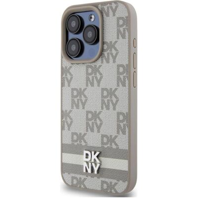 Coque Beige DKNY pour iPhone 15 Pro Max - Motif Élégant - Publicité Coque Beige DKNY pour iPhone 15 Pro Max - Motif Élégant - Publicité