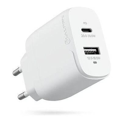 Chargeur USB GaN 32W Alogic WCG2X32-EU pour Smartphone - Blanc - Publicité Chargeur USB GaN 32W Alogic WCG2X32-EU pour Smartphone - Blanc - Publicité