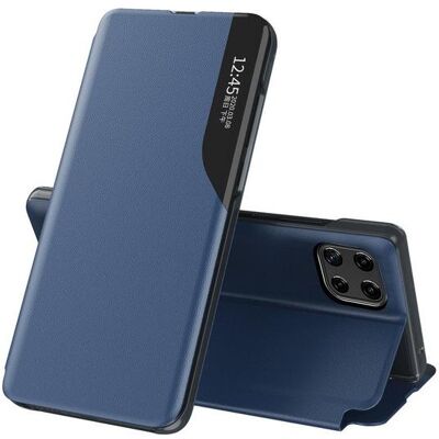Hurtel Eco Leather View Case étui élégant de type livre avec kickstand pour Samsung Galaxy A22 4G bleu (Samsung Galaxy A22), Coque pour téléphone portable, Bleu - Publicité Hurtel Eco Leather View Case étui élégant de type livre avec kickstand pour Samsung Galaxy A22 4G bleu (Samsung Galaxy A22), Coque pour téléphone portable, Bleu - Publicité