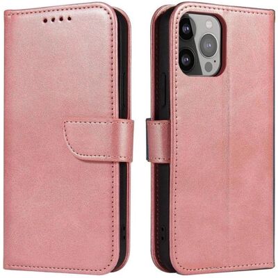 Hurtel Étui magnétique pour Samsung Galaxy S23 Ultra Cover avec flip wallet stand rose (Samsung Galaxy S23 Ultra), Coque pour téléphone portable, Pink - Publicité Hurtel Étui magnétique pour Samsung Galaxy S23 Ultra Cover avec flip wallet stand rose (Samsung Galaxy S23 Ultra), Coque pour téléphone portable, Pink - Publicité