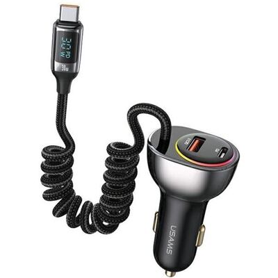 Chargeur voiture Usams C37 - Chargement rapide pour 3 appareils - 60W - Publicité Chargeur voiture Usams C37 - Chargement rapide pour 3 appareils - 60W - Publicité