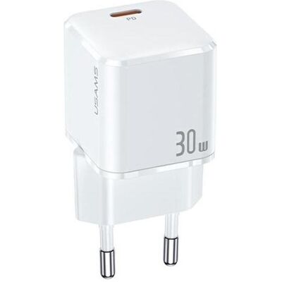 Usams Modèle CC148T45 Blanc 30W Chargeur rapide - Chargeur - Publicité Usams Modèle CC148T45 Blanc 30W Chargeur rapide - Chargeur - Publicité
