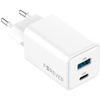 Chargeur GaN Forever TC-08-45AC 45W Blanc - Publicité Chargeur GaN Forever TC-08-45AC 45W Blanc - Publicité