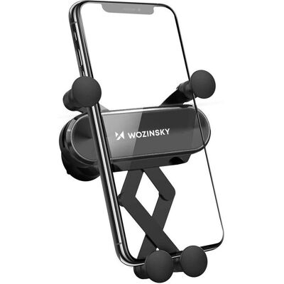 Support Téléphone Wozinsky WCH-05 - Universel, Noir, Rotation 360° - Publicité Support Téléphone Wozinsky WCH-05 - Universel, Noir, Rotation 360° - Publicité