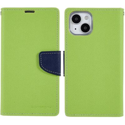 Goospery Fancy Wallet Case - iPhone 14 Plus - vert - Phone case - Publicité Goospery Fancy Wallet Case - iPhone 14 Plus - vert - Phone case - Publicité