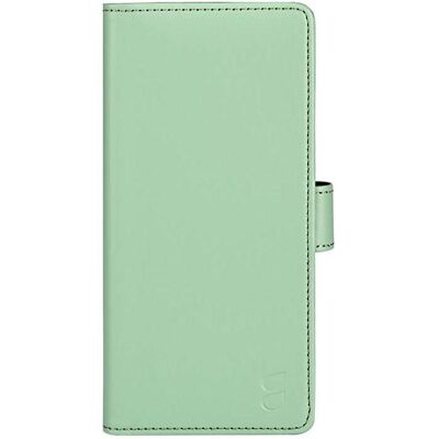 Coque portefeuille en cuir vert pour Samsung Galaxy A72 - 3 emplacements pour cartes - Publicité Coque portefeuille en cuir vert pour Samsung Galaxy A72 - 3 emplacements pour cartes - Publicité
