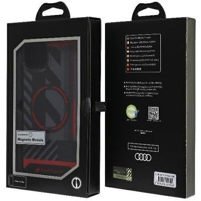 Coque Audi IML Sport MagSafe pour iPhone 15/14 Plus 6,7" Noir - Publicité Coque Audi IML Sport MagSafe pour iPhone 15/14 Plus 6,7" Noir - Publicité