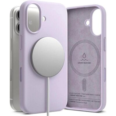 Ringke Silikon Magnetische MagSafe Hülle für iPhone 17 - Lila (Apple iPhone 17), Coque pour téléphone portable, Violet - Publicité Ringke Silikon Magnetische MagSafe Hülle für iPhone 17 - Lila (Apple iPhone 17), Coque pour téléphone portable, Violet - Publicité