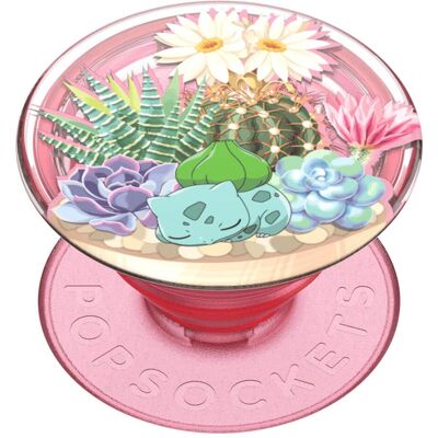 PopSockets Terrarium PopGrip Premium Bulbasaur, Support pour smartphone, Rose - Publicité PopSockets Terrarium PopGrip Premium Bulbasaur, Support pour smartphone, Rose - Publicité