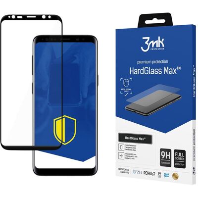 Protection d'écran Hardglass Max noir 3mk pour Galaxy S9 - Bords incurvés, 9H, Verre trempé - Publicité Protection d'écran Hardglass Max noir 3mk pour Galaxy S9 - Bords incurvés, 9H, Verre trempé - Publicité