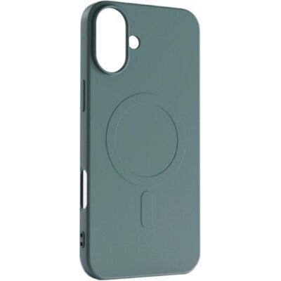 Coque en Silicone Liquide Dark Green MagSafe pour iPhone 16 - Publicité Coque en Silicone Liquide Dark Green MagSafe pour iPhone 16 - Publicité