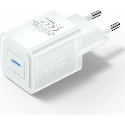 Chargeur Mur Vention Blanc 20W USB-C - Publicité Chargeur Mur Vention Blanc 20W USB-C - Publicité
