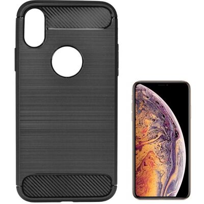 iLike Apple iPhone XS MAX étui en silicone (Apple iPhone XS Max), Coque pour téléphone portable, Noir - Publicité iLike Apple iPhone XS MAX étui en silicone (Apple iPhone XS Max), Coque pour téléphone portable, Noir - Publicité