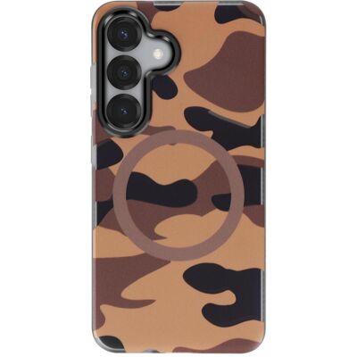 Coque MagSafe Camouflage Gris pour Galaxy S25 F-Protect - Publicité Coque MagSafe Camouflage Gris pour Galaxy S25 F-Protect - Publicité