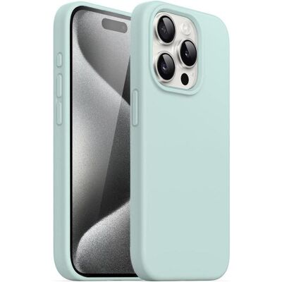 Screenguard Liquid Silicone Case (Apple iPhone 15 Pro Max), Coque pour téléphone portable, Turquoise - Publicité Screenguard Liquid Silicone Case (Apple iPhone 15 Pro Max), Coque pour téléphone portable, Turquoise - Publicité