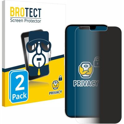 BROTECT Protecteur d'écran Privacy pour iPhone 13 Bleu - Privacité, Anti-Spy, Filtre de Lumière Bleue - Publicité BROTECT Protecteur d'écran Privacy pour iPhone 13 Bleu - Privacité, Anti-Spy, Filtre de Lumière Bleue - Publicité