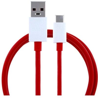 Câble USB Type-C OnePlus - 4A - Rouge / Blanc - 1m - Publicité Câble USB Type-C OnePlus - 4A - Rouge / Blanc - 1m - Publicité
