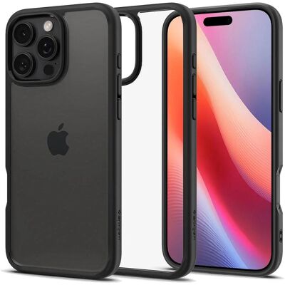 Spigen Ultra Hybrid (Apple iPhone 16 Pro), Coque pour téléphone portable, Noir, Transparent - Publicité Spigen Ultra Hybrid (Apple iPhone 16 Pro), Coque pour téléphone portable, Noir, Transparent - Publicité