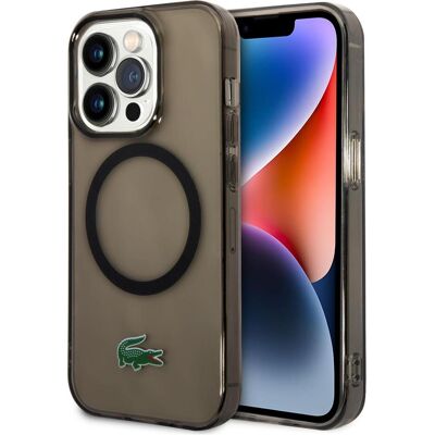 Lacoste LCHMP14LULOK iPhone 14 Pro 6.1" czarny/black étui rigide transparent MagSafe (Apple iPhone 14 Pro), Coque pour téléphone portable, Noir - Publicité Lacoste LCHMP14LULOK iPhone 14 Pro 6.1" czarny/black étui rigide transparent MagSafe (Apple iPhone 14 Pro), Coque pour téléphone portable, Noir - Publicité