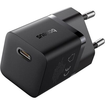 Chargeur USB-C 25W Baseus P10110909113-00 - USB-C, Noir - Publicité Chargeur USB-C 25W Baseus P10110909113-00 - USB-C, Noir - Publicité