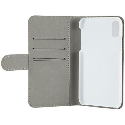 Coque portefeuille pour iPhone XR - 3 emplacements, poche pour billets - Publicité Coque portefeuille pour iPhone XR - 3 emplacements, poche pour billets - Publicité