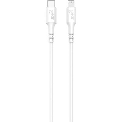 Câble de chargement GEAR USB-C à Lightning 2m Blanc - Câble de chargement - Publicité Câble de chargement GEAR USB-C à Lightning 2m Blanc - Câble de chargement - Publicité