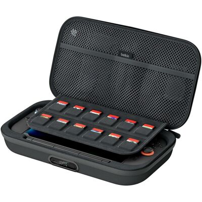 Belkin CHARGING CASE PRO INKL. 10.000 (10000 mAh, 30 W, 74 Wh), Chargeur de secours, Noir, Gris - Publicité Belkin CHARGING CASE PRO INKL. 10.000 (10000 mAh, 30 W, 74 Wh), Chargeur de secours, Noir, Gris - Publicité