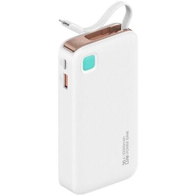 Usams Batterie Externe Blanche 10000mAh Charge Rapide - Powerbank - Publicité Usams Batterie Externe Blanche 10000mAh Charge Rapide - Powerbank - Publicité