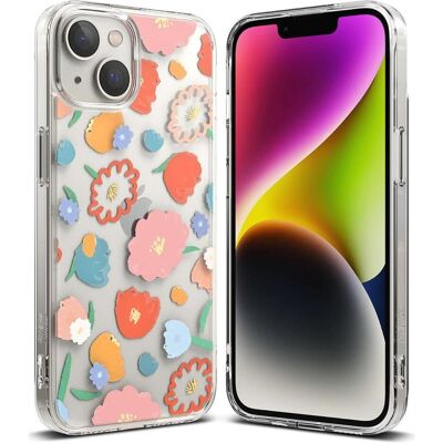 Ringke Fusion Design Armored Sleeve Cover with Gel Frame for iPhone 14 Plus transparent (Floral) (FD) (Apple iPhone 14 Plus), Coque pour téléphone portable, Transparent - Publicité Ringke Fusion Design Armored Sleeve Cover with Gel Frame for iPhone 14 Plus transparent (Floral) (FD) (Apple iPhone 14 Plus), Coque pour téléphone portable, Transparent - Publicité