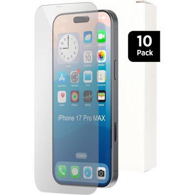 Mobiparts Regular Tempered Glass Apple iPhone 17 Pro Max - 10 Pack (10 pcs, Apple iPhone 17 Pro Max), Téléphone portable : film de protection, Transparent - Publicité Mobiparts Regular Tempered Glass Apple iPhone 17 Pro Max - 10 Pack (10 pcs, Apple iPhone 17 Pro Max), Téléphone portable : film de protection, Transparent - Publicité