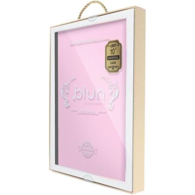 Etui tablette rose fin et microfibre Blun 10" - Publicité Etui tablette rose fin et microfibre Blun 10" - Publicité