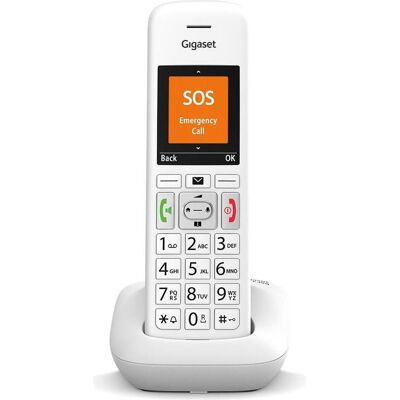 Siemens Gigaset E390 Blanc - Téléphone fixe - Publicité Siemens Gigaset E390 Blanc - Téléphone fixe - Publicité