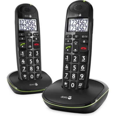 Doro PHONE EASY 110 DUO ZWART 211-30067, Téléphone, Blanc - Publicité Doro PHONE EASY 110 DUO ZWART 211-30067, Téléphone, Blanc - Publicité