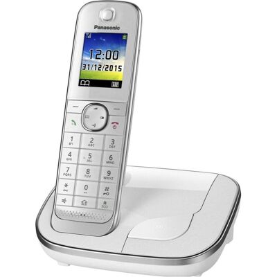 Panasonic KX-TGJ310GW (version allemande), Téléphone, Noir, Blanc - Publicité Panasonic KX-TGJ310GW (version allemande), Téléphone, Noir, Blanc - Publicité