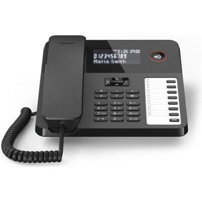 Téléphone filaire Siemens Gigaset Desk600 Noir - Publicité Téléphone filaire Siemens Gigaset Desk600 Noir - Publicité