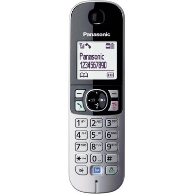 Panasonic KX-TG6822, Téléphone, Noir, Argent - Publicité Panasonic KX-TG6822, Téléphone, Noir, Argent - Publicité