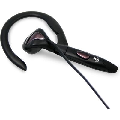 Casque Doro HS10 - Crochet d'oreille flexible - Bouton de mute - Prise 2,5 mm - Noir - Publicité Casque Doro HS10 - Crochet d'oreille flexible - Bouton de mute - Prise 2,5 mm - Noir - Publicité