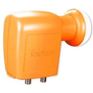 Twin Televes, Twin Converter, Tête universelle, Orange, Blanc - Publicité Twin Televes, Twin Converter, Tête universelle, Orange, Blanc - Publicité