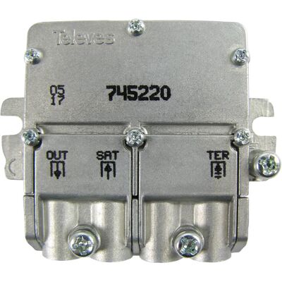 Televes ESW11 Aiguillage d'entrée 1xSa terr. pour LNB simple, petit modèle 745220, Accessoires TV - Publicité Televes ESW11 Aiguillage d'entrée 1xSa terr. pour LNB simple, petit modèle 745220, Accessoires TV - Publicité