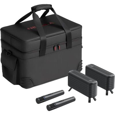 Nebula 4.1.2 Sorround Sound Speaker, 2x Mikrofone X1 Accessary Pack, Projecteur, Noir - Publicité Nebula 4.1.2 Sorround Sound Speaker, 2x Mikrofone X1 Accessary Pack, Projecteur, Noir - Publicité