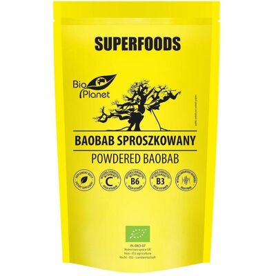 Poudre de Baobab BIO PLANET - Biologique, 150g - Publicité Poudre de Baobab BIO PLANET - Biologique, 150g - Publicité