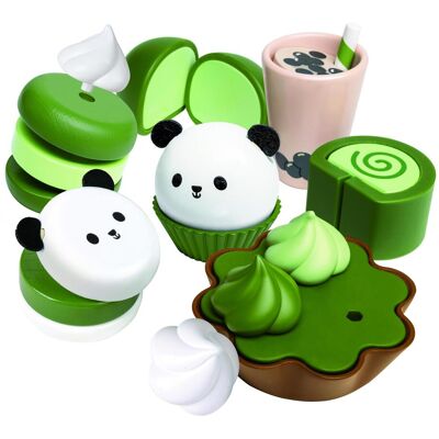 Hape - Green Dessert Set - wooden - 8 pièces - Jouet - Publicité Hape - Green Dessert Set - wooden - 8 pièces - Jouet - Publicité