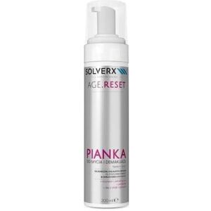 Solverx, Nettoyant pour le visage, Mousse nettoyante et démaquillante pour le visage Age Reset 200Ml (Mousse nettoyante, 200 ml) - Publicité Solverx, Nettoyant pour le visage, Mousse nettoyante et démaquillante pour le visage Age Reset 200Ml (Mousse nettoyante, 200 ml) - Publicité