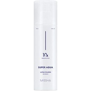 Missha Super Aqua Ultra Hyalron Emulsion - Hydratation, Peau sensible, Éclaircissement - Publicité Missha Super Aqua Ultra Hyalron Emulsion - Hydratation, Peau sensible, Éclaircissement - Publicité
