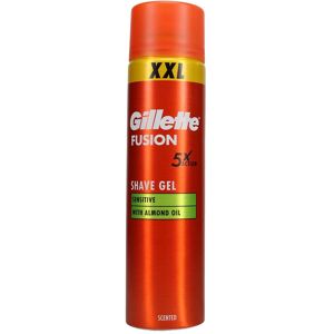 Gillette Mousse + gel à raser, Gel à raser Fusion5 Sensitive 240 ml (240 ml, Gel de rasage) - Publicité Gillette Mousse + gel à raser, Gel à raser Fusion5 Sensitive 240 ml (240 ml, Gel de rasage) - Publicité