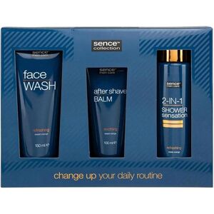 Sence, Set cadeau beauté, Modern Rich Gift Set: 2-In-1 Shampoo And Shower Gel, Aftershave Balm, And Facial Cleanser (Kit de soins du visage, Set soin du corps) - Publicité Sence, Set cadeau beauté, Modern Rich Gift Set: 2-In-1 Shampoo And Shower Gel, Aftershave Balm, And Facial Cleanser (Kit de soins du visage, Set soin du corps) - Publicité