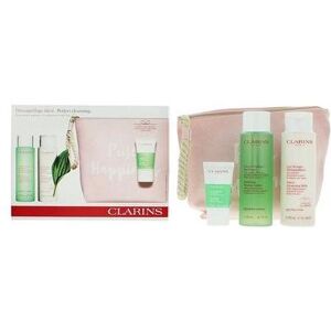 Clarins, Set cadeau beauté, Promotions - Set de nettoyage parfait pour les peaux mixtes à grasses (Kit de soins du visage) - Publicité Clarins, Set cadeau beauté, Promotions - Set de nettoyage parfait pour les peaux mixtes à grasses (Kit de soins du visage) - Publicité
